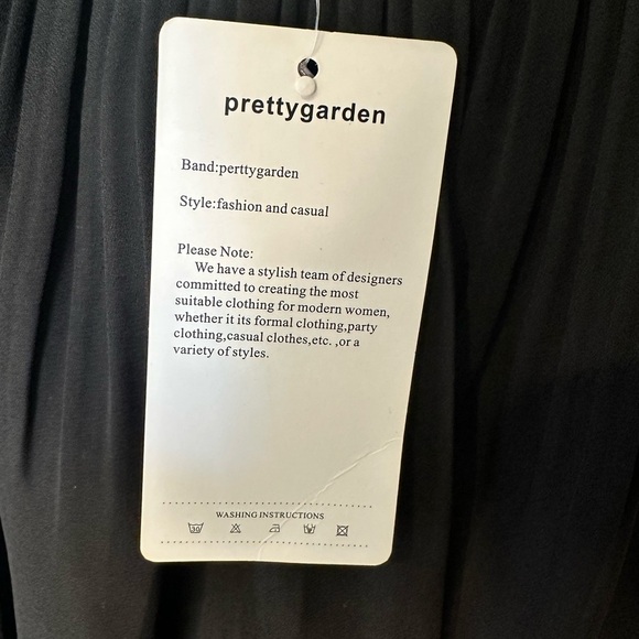 Spaghetti Strap Elastic Waist Square Neck Ruffle Rompers small black - Picture 8 of 10